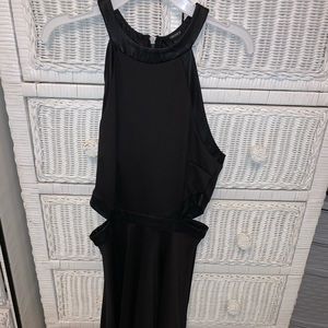racer back black forever 21 cutout dress